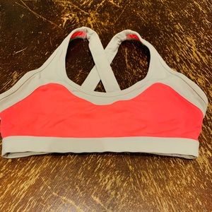 Sports bra grey and salmon